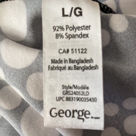 George dress with pockets. Sz L - Picture 7 of 8